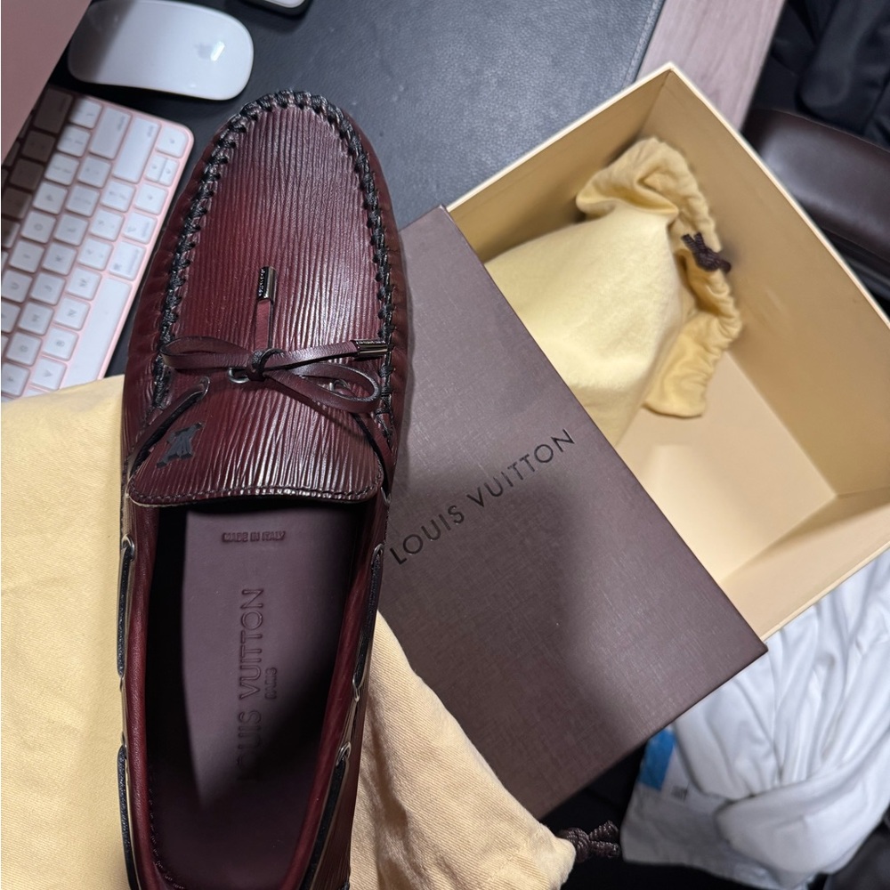 Louis Vuitton Brown Leather Loafers